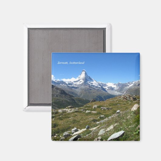 Zermatt Swiss Alps Matterhorn uitzicht Magneet (Voorkant / Achterkant)