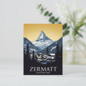 Zermatt Switzerland Matterhorn Briefkaart (Staand voorkant)