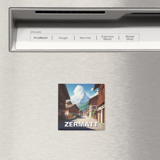 Zermatt Switzerland Matterhorn Magneet (Insitu (Vaatwasser))