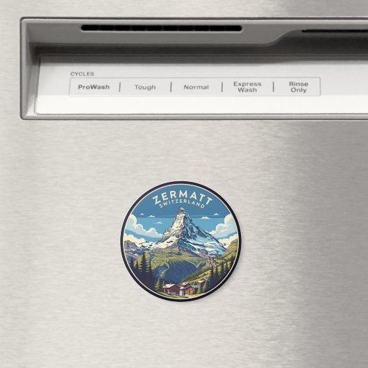 Zermatt Switzerland Matterhorn Magneet (Insitu (Vaatwasser))