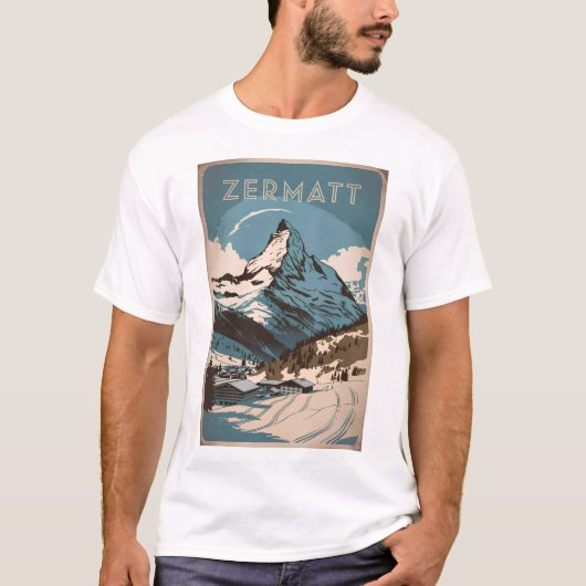 Zermatt  t-shirt (Voorkant)