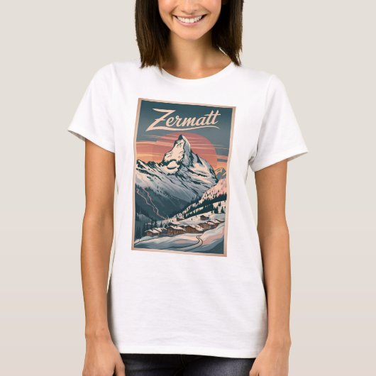 Zermatt  t-shirt (Voorkant)