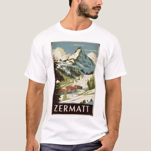Zermatt  t-shirt (Voorkant)