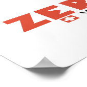 Zermatt, Valais, Zwitserland, Ski Poster (Hoek)