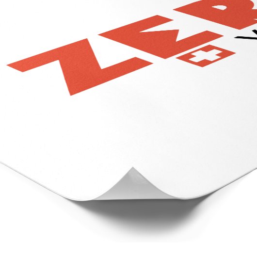 Zermatt, Valais, Zwitserland, Ski Poster (Hoek)