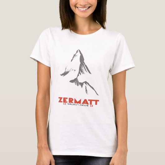 Zermatt, Valais, Zwitserland T-shirt (Voorkant)