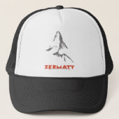Zermatt, Valais, Zwitserland Trucker Pet (Voorkant)