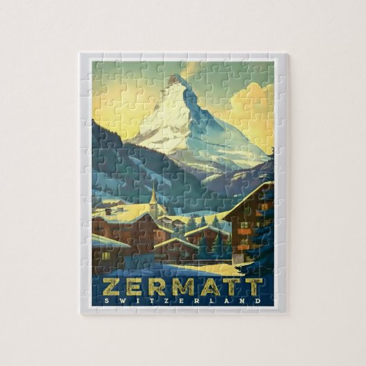 Zermatt - Verover de majestueuze Matterhorn Legpuzzel (Verticaal)
