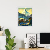 Zermatt - Verover de majestueuze Matterhorn Poster (Thuiskantoor)