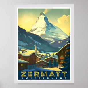 Zermatt - Verover de majestueuze Matterhorn Poster
