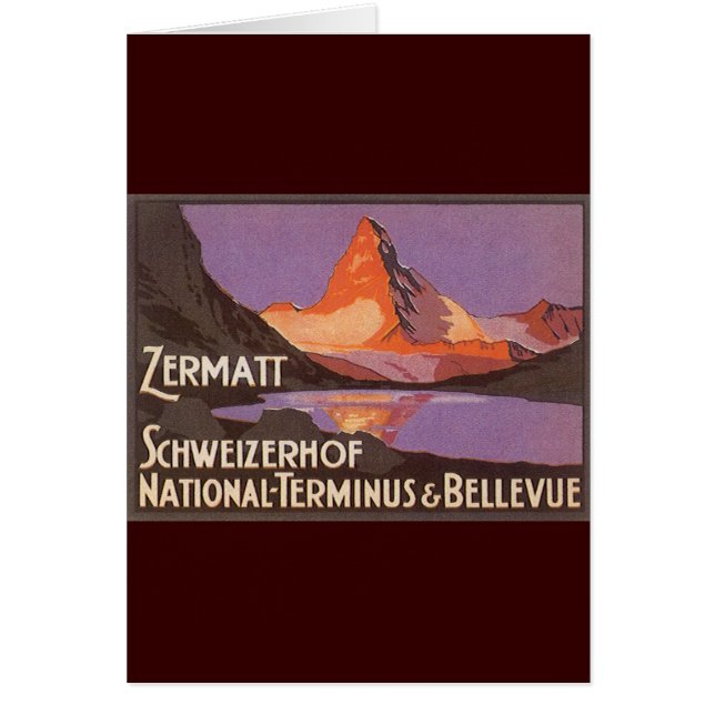 Zermatt Zwitserland (Voorkant)