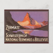 Zermatt Zwitserland Briefkaart (Voorkant)