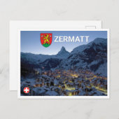 Zermatt - Zwitserland Briefkaart (Voorkant / Achterkant)
