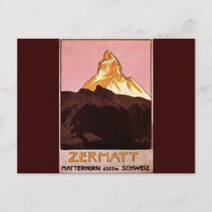 Zermatt Zwitserland Briefkaart