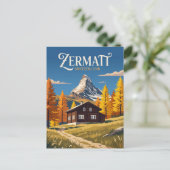 Zermatt Zwitserland Briefkaart (Staand voorkant)