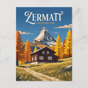 Zermatt Zwitserland Briefkaart