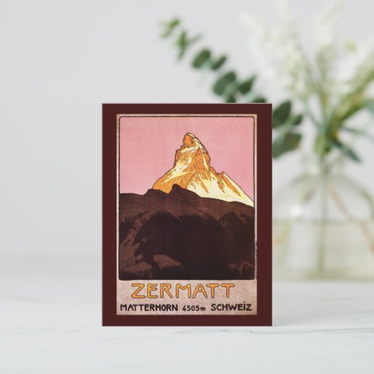 Zermatt Zwitserland Briefkaart (Staand voorkant)