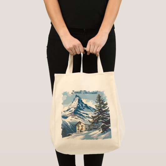 Zermatt, Zwitserland: Iconische bestemmingen Tote Bag (Voorkant (product))