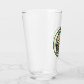 Zermatt Zwitserland Illustratie Reizen Art Badge Glas (Rechts)