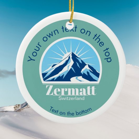 Zermatt Zwitserland Kerst Ornament