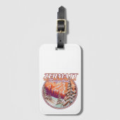 Zermatt Zwitserland logo Bagagelabel (Voorkant (verticaal))