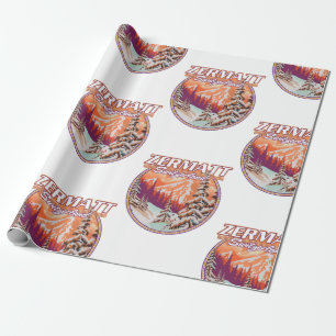 Zermatt zwitserland logo cadeaupapier