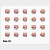 Zermatt zwitserland logo ronde sticker (Vel)