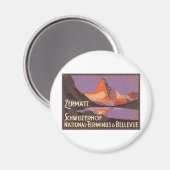 Zermatt Zwitserland Magneet (Voorkant / Achterkant)