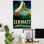 Zermatt Zwitserland Matterhorn  Art Poster (Thuiskantoor)