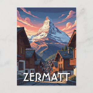 Zermatt Zwitserland Matterhorn Briefkaart