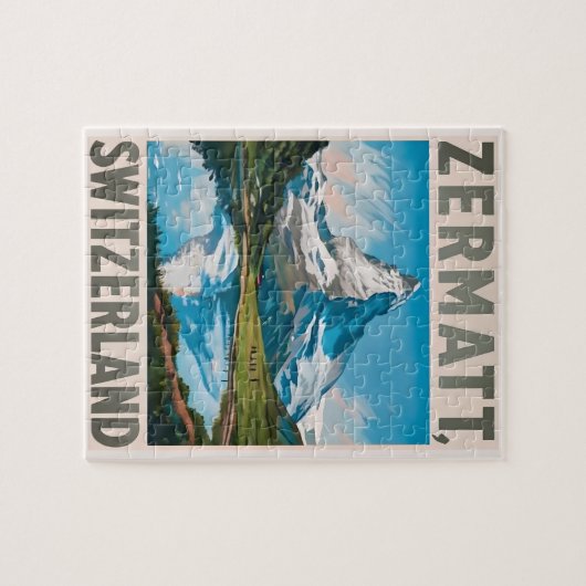  Zermatt Zwitserland Matterhorn Legpuzzel (Horizontaal)