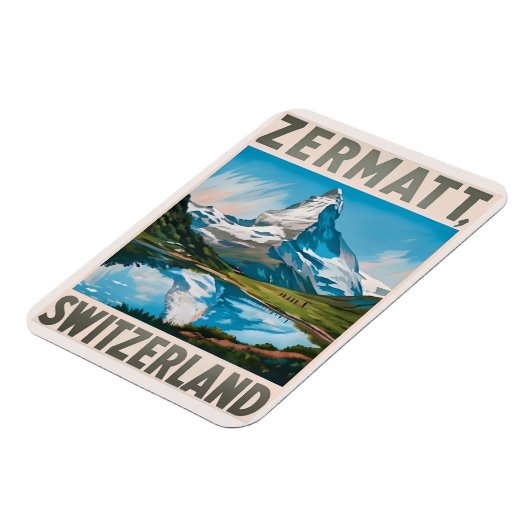  Zermatt Zwitserland Matterhorn Magneet (Linkerzijde)