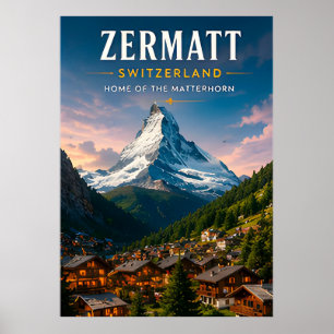 🏔️ Zermatt Zwitserland Matterhorn Reis Decoratie
