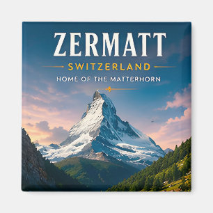 🏔️ Zermatt Zwitserland Matterhorn Reis Decoratie Magneet