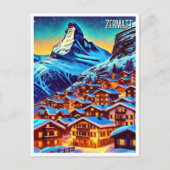 Zermatt Zwitserland Matterhorn Reizen Briefkaart (Voorkant)