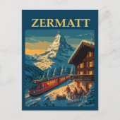 Zermatt Zwitserland Matterhorn Ski Chalet Briefkaart (Voorkant)