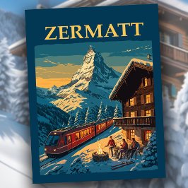  Zermatt Zwitserland Matterhorn Ski Chalet Briefkaart