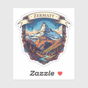 Zermatt Zwitserland Matterhorn Sticker
