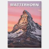 Zermatt Zwitserland Matterhorn Sunset Magneet (Voorkant)