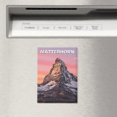 Zermatt Zwitserland Matterhorn Sunset Magneet (Insitu (Vaatwasser))