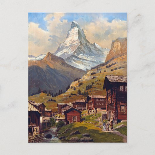  Zermatt Zwitserland Matterhorn Travel Briefkaart (Voorkant)