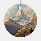 Zermatt Zwitserland Matterhorn Travel Keramisch Ornament (Voorkant)