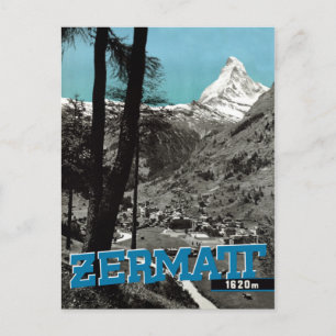 Zermatt Zwitserland Matterhorn Travel Post Briefkaart