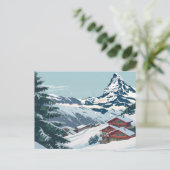 Zermatt, Zwitserland Matterhorn Vintage Travel Briefkaart (Staand voorkant)