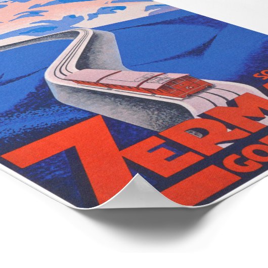 Zermatt Zwitserland  Poster (Hoek)