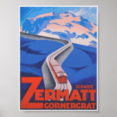 Zermatt Zwitserland  Poster (Voorkant)