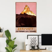 Zermatt Zwitserland Poster (Thuiskantoor)