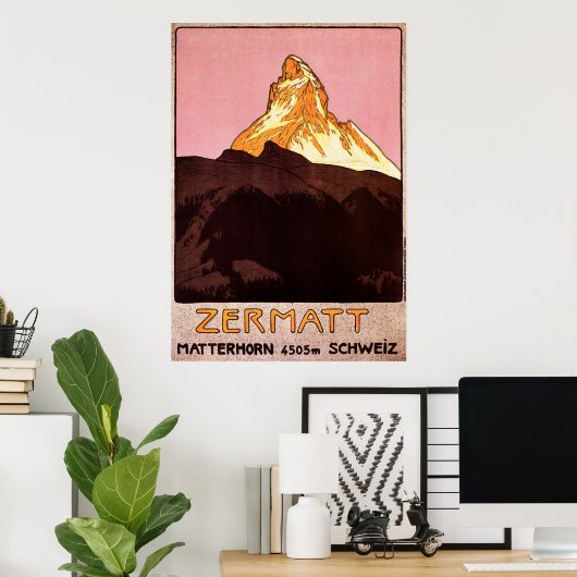 Zermatt Zwitserland Poster (Thuiskantoor)