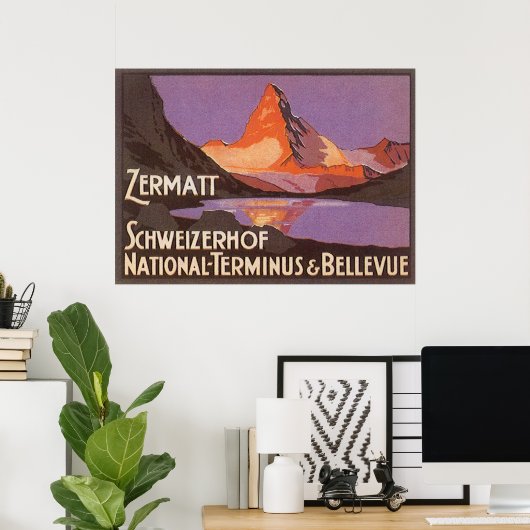 Zermatt Zwitserland Poster (Thuiskantoor)