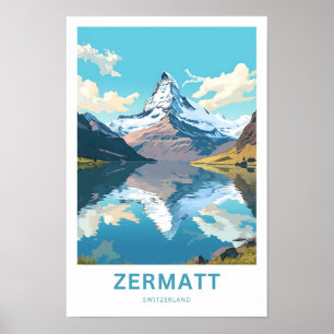 Zermatt Zwitserland Reisprint Poster